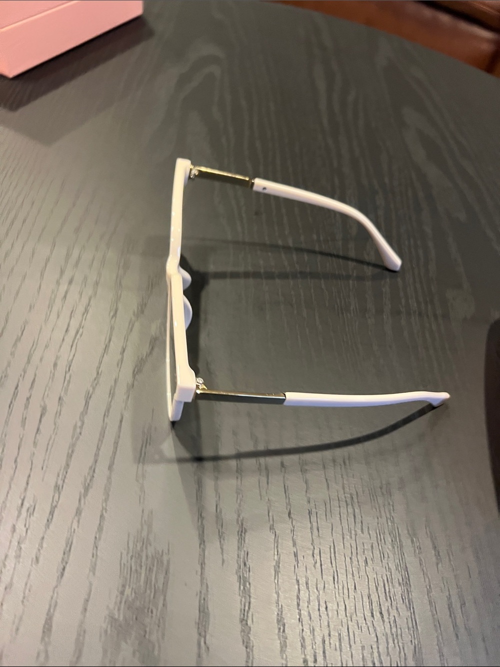 Miu Miu Cream Frame Sunglasses with Black Lenses - Picture 12 of 14